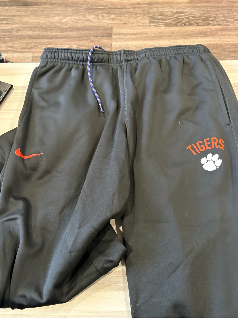 Nike Clemson Tigers Sweatpants with Orange Accents